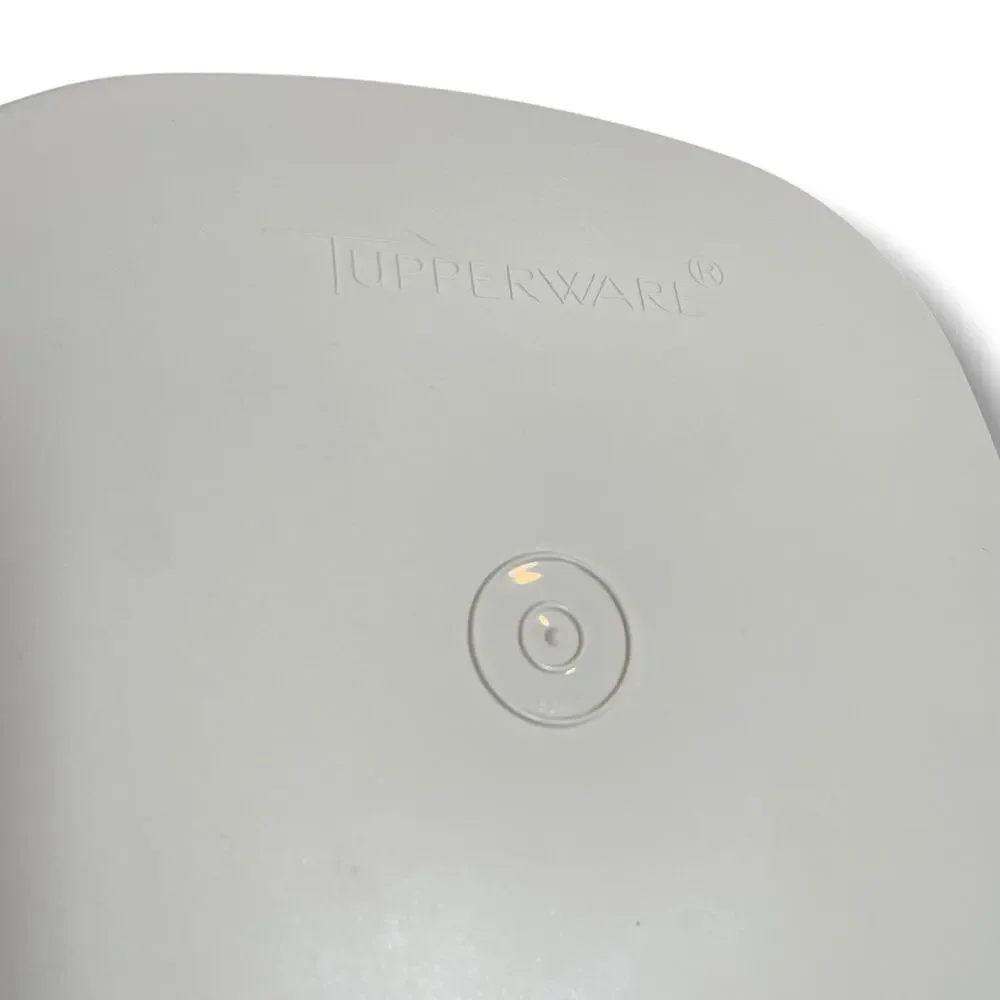 Tupperware Steam N Store Replacement Lid #889 Almond Tan Fits 888 Bowl USA Made